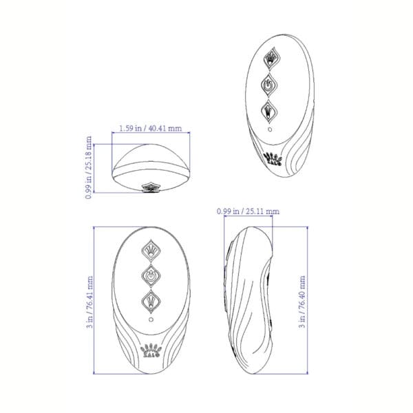 Portable vibrator with ergonomic design, presented with its box, set against a blue and red background, selection Brigade Mondaine Paris. Electric Sextoys