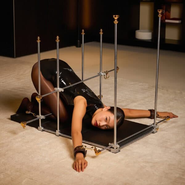 Модульная BDSM структура из позолоченного металла UPKO - Brigade Mondaine Paris UPKO модульная напольная металлическая BDSM-конструкция с золотым покрытием Brigade Mondaine Paris