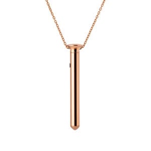 CRAVE <br /><strong> Vesper Mini Vibrationshalskette in Roségold</strong>