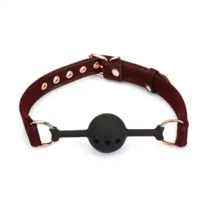 LIEBE SEELE <br /><strong>Baillon Boule Metallic Bordeaux </strong>