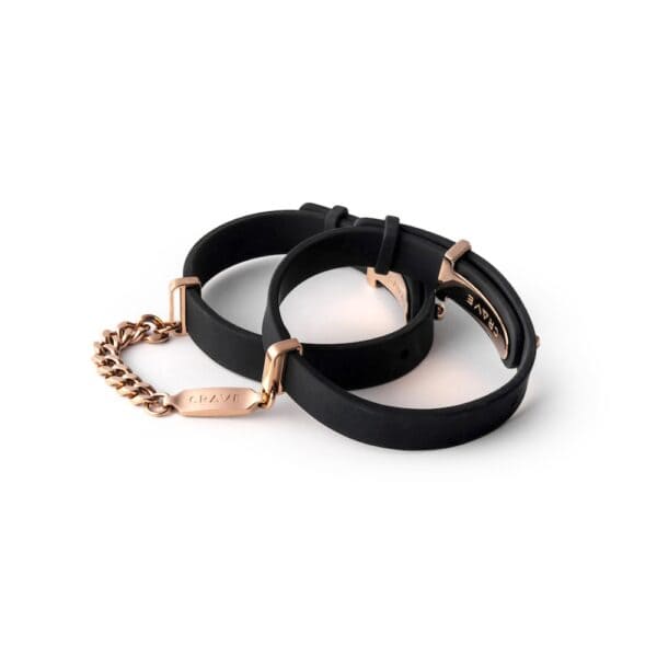 Pulseras con identificador y esposas - Oro rosa - LOVE CRAVE (3)